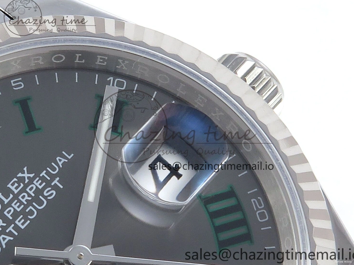 0131 SmoothTexture DateJust 36 126234 EWEF Best Edition Gray Roman Dial on Jubilee Bracelet A 609